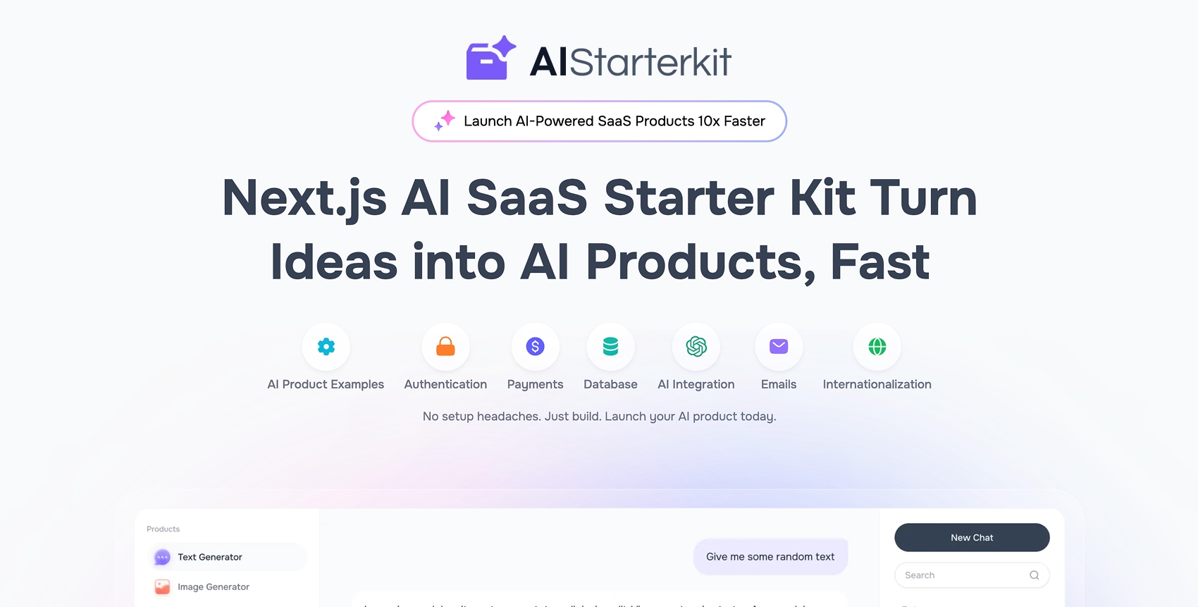 AI Starter Kit – Next.js AI Website Templates and SaaS Starter Kit